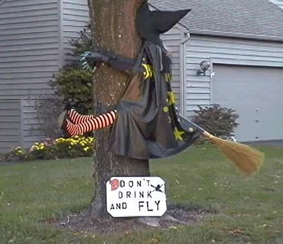 Don't drink and fly!